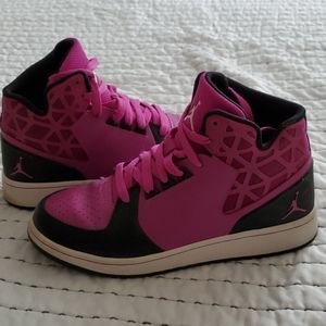 Girl's Jordan 1 Flight 3 Fuchsia Purple 5.5 Youth